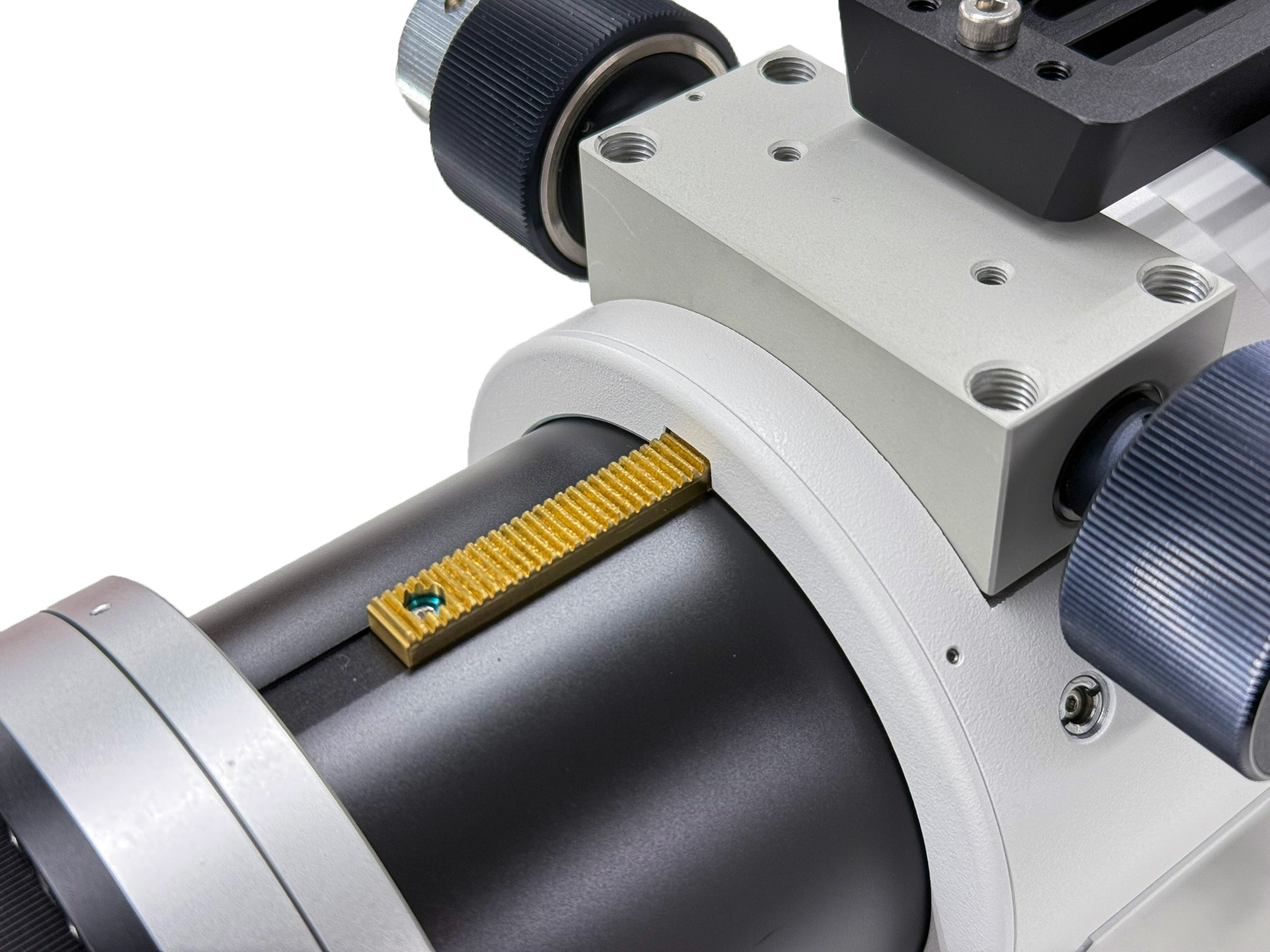 Precision rack-and-pinion focuser