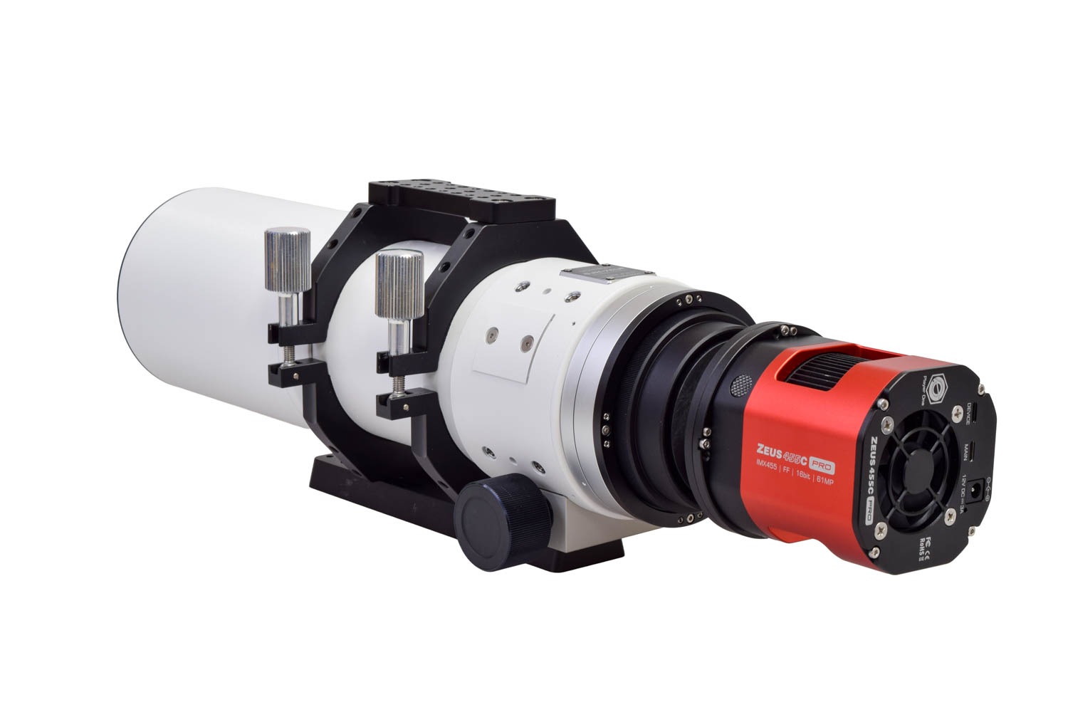 Astronomical CMOS camera connected to the SJH-75UF