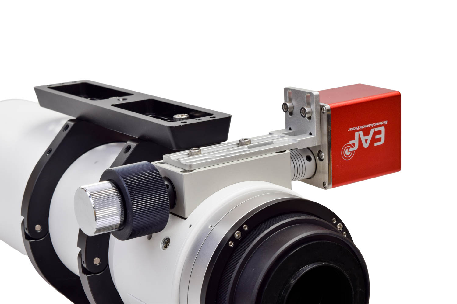 Commercial motorized focuser (ZWO EAF) attached